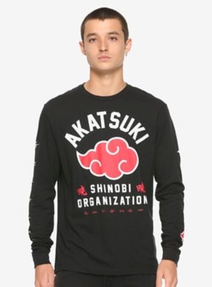 Naruto Akatsuki Shinobi Organization Long-Sleeve Tee