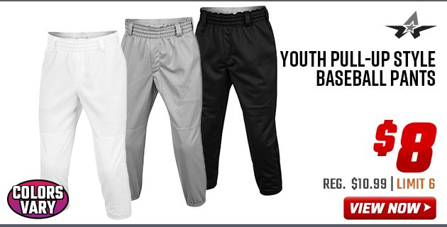 Don Alleson Youth Pull-Up Style Baseball Pants