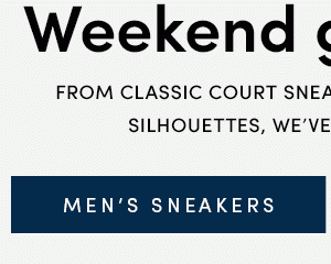 Weekend game plan | From classic court sneakers to soccer-inspired silhouettes, we've got you covered. | MEN'S SNEAKERS