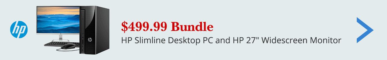 $499 HP Desktop & Monitor bundle