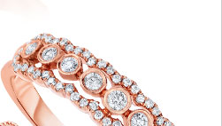 Rose Gold Diamond Anniversary Band