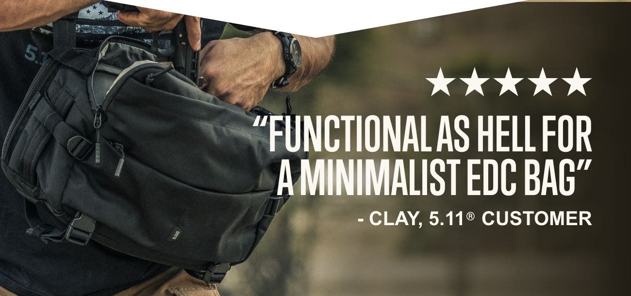 “FUNCTIONAL AS HELL FOR A MINIMALIST EDC BAG”