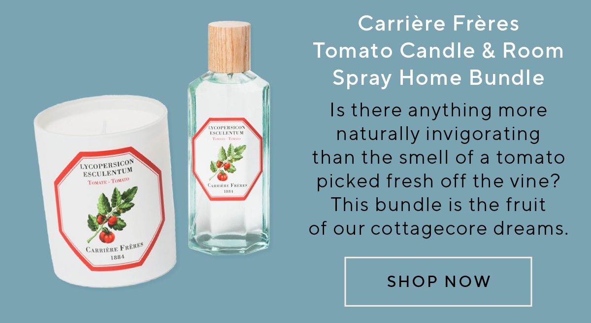 Carrière Frères Tomato Candle & Room Spray Home Bundle