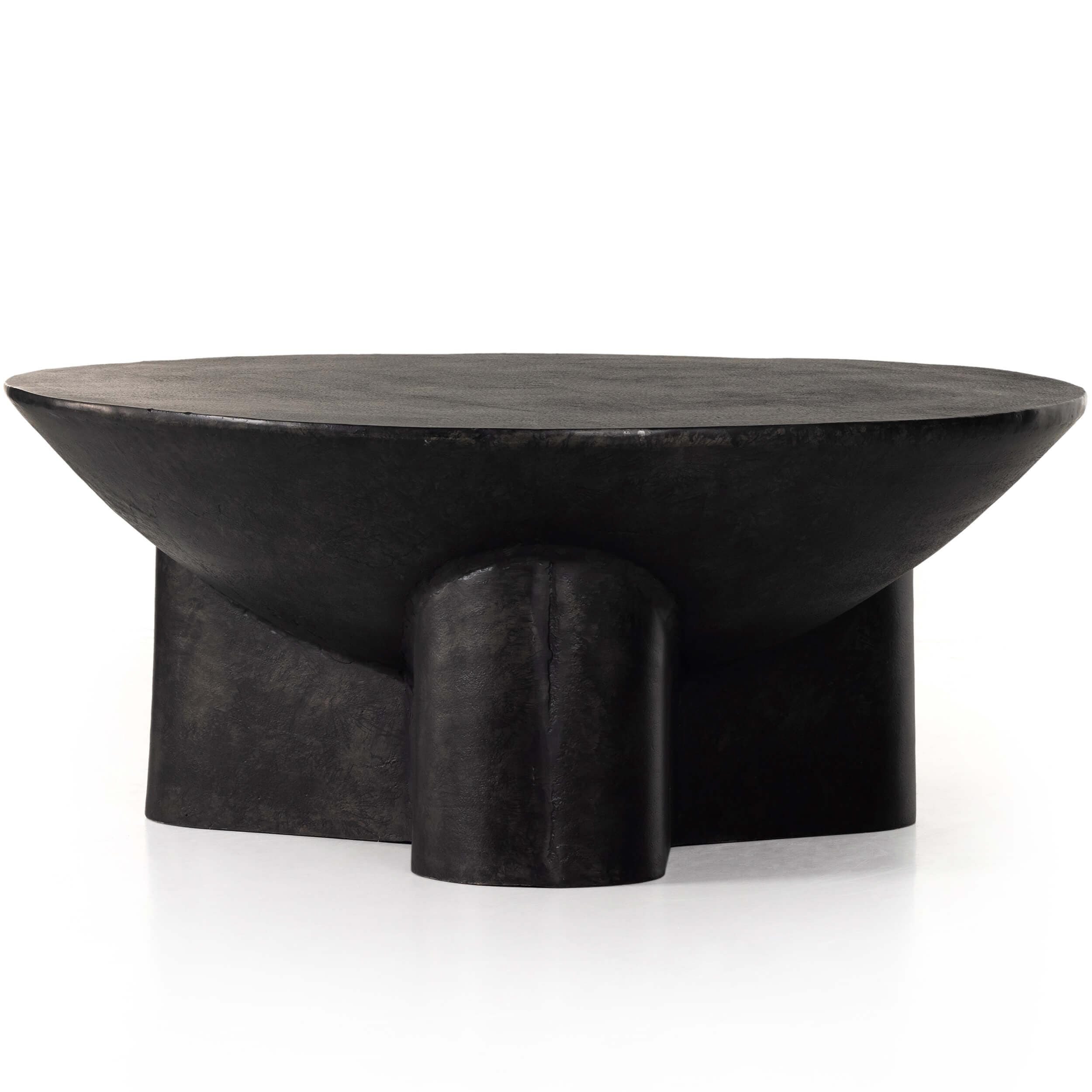 Image of Sante 36" Coffee Table, Raw Black