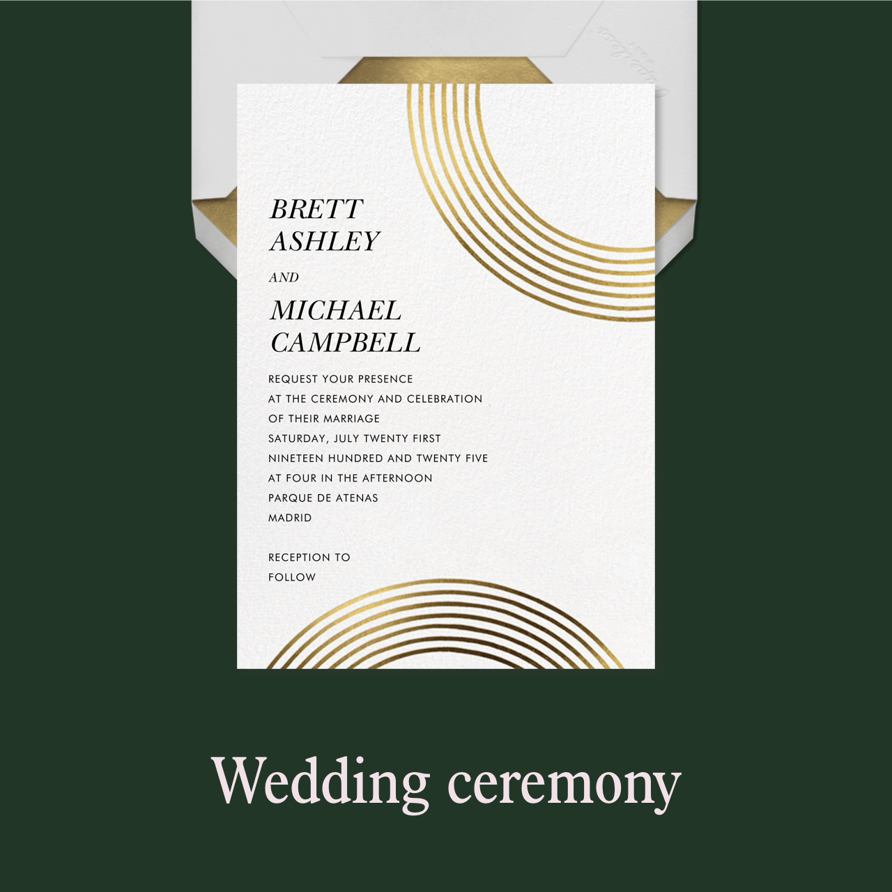 Wedding ceremony