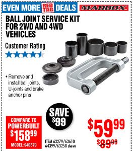 View Ball Joint Service Kit for 2WD and 4WD Vehicles