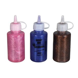 3 bottles of glitter glue