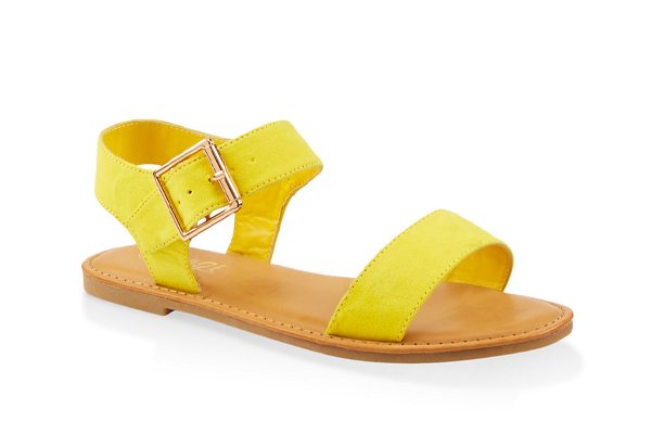 Single Buckle Ankle Strap Sandals