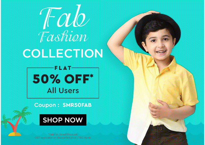 FAB FASHION COLLECTION FLAT 50% OFF* All Users