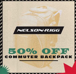 50% off Nelson-Rigg Commuter Backpack