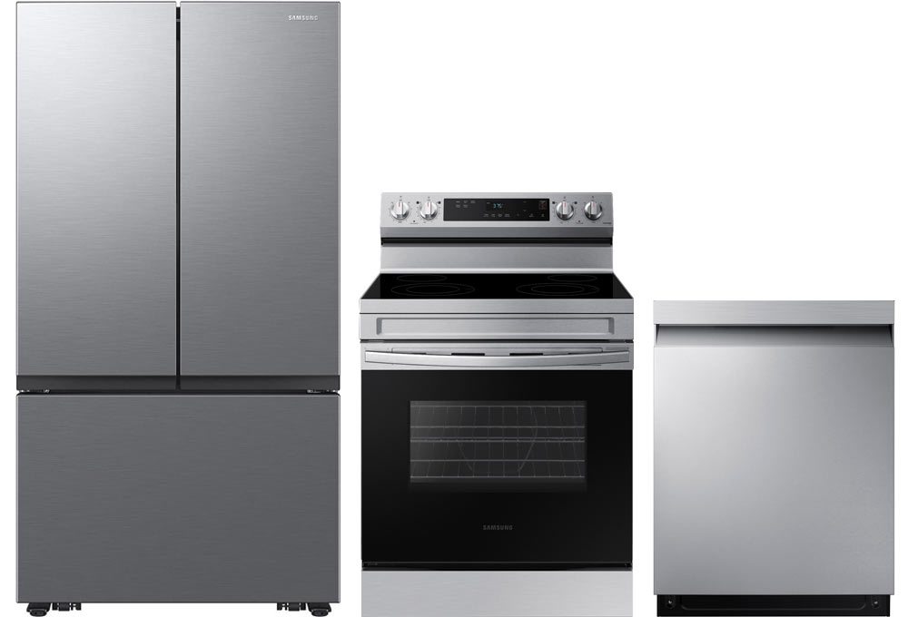 Refrigerator, range, dishwasher