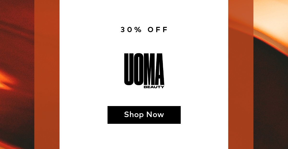 Shop 30% off UOMA Beauty this weekend only.