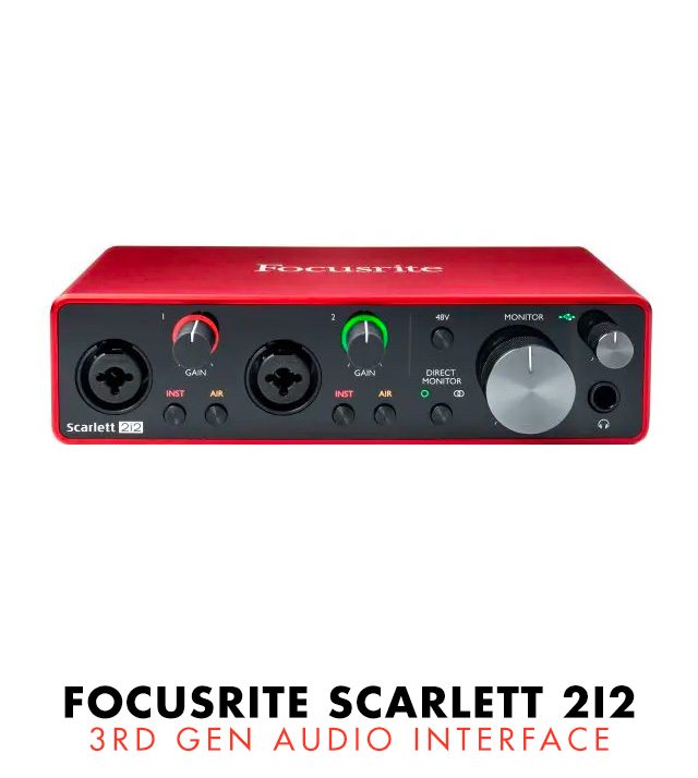 Focusrite Scarlett 2I2 3rd Gen Audio Interface