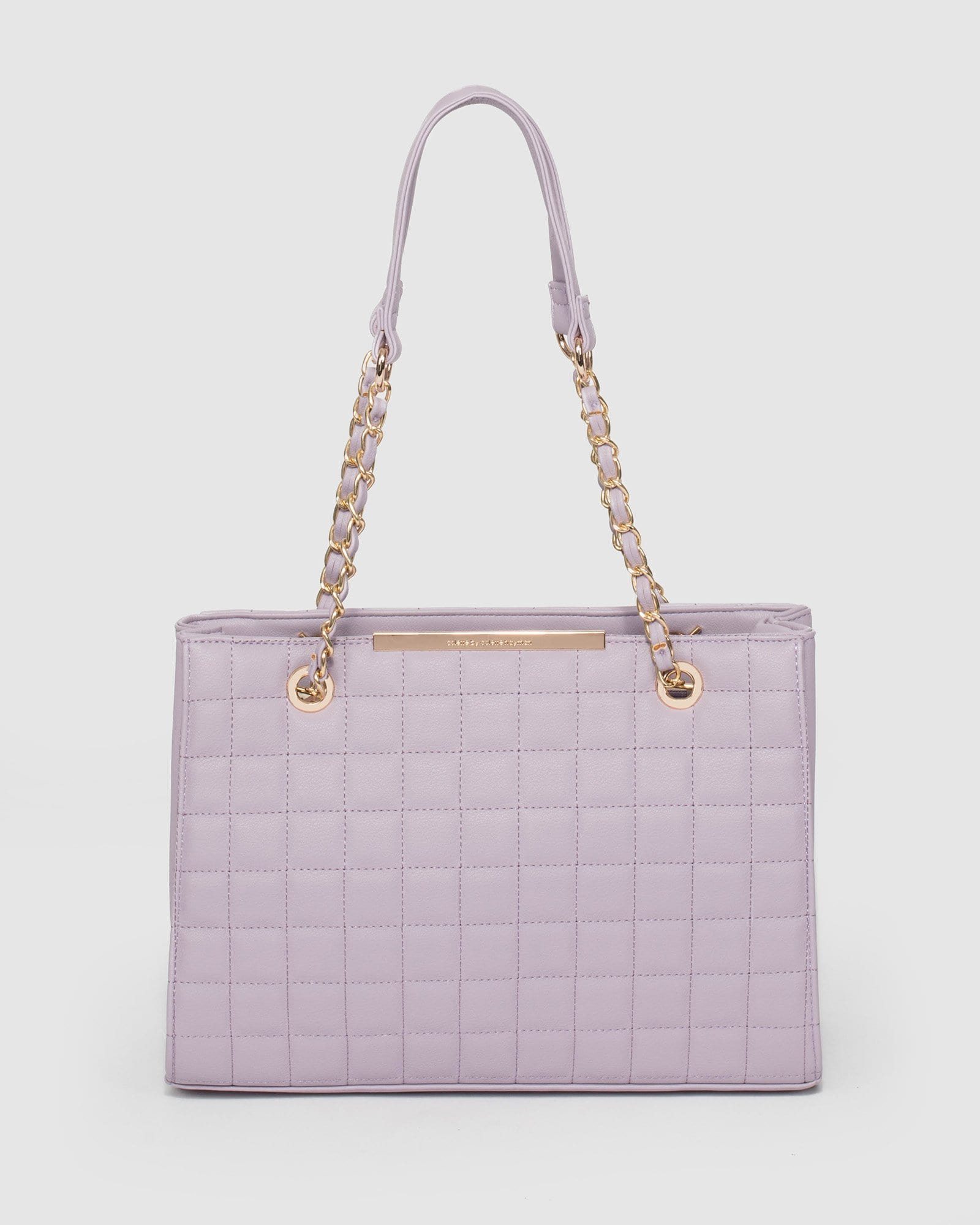 Image of Purple Megan Quilt Tote Bag