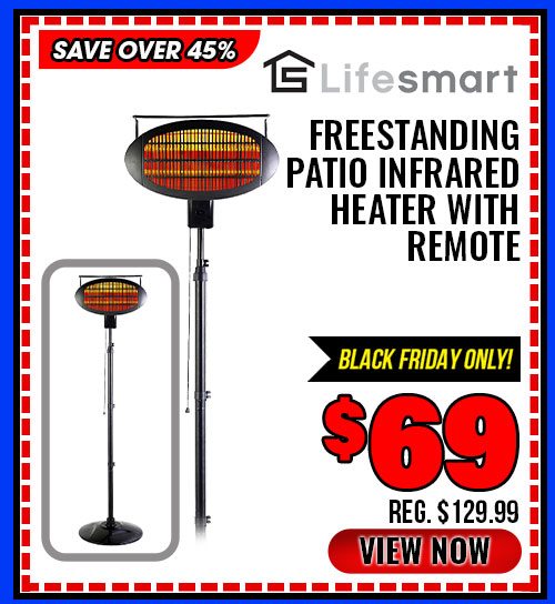 Lifesmart Freestanding Patio Infrared Heater with Remote