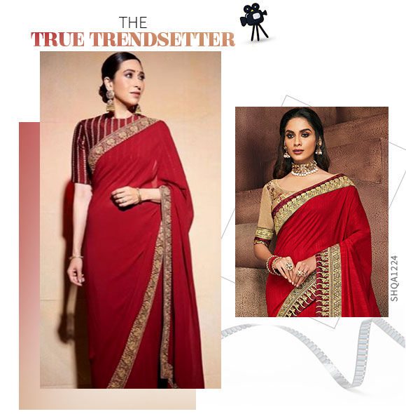  Exquisite Red Plain Sarees for you. Buy now!