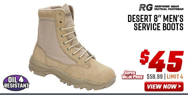 Response Gear Desert 8'' Men's Service Boots