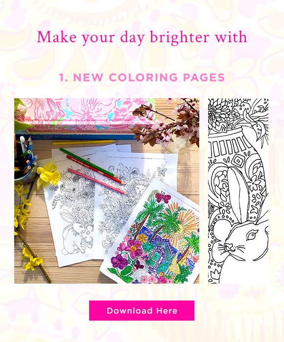 New Coloring Pages Are Here Lilly Pulitzer Email Archive