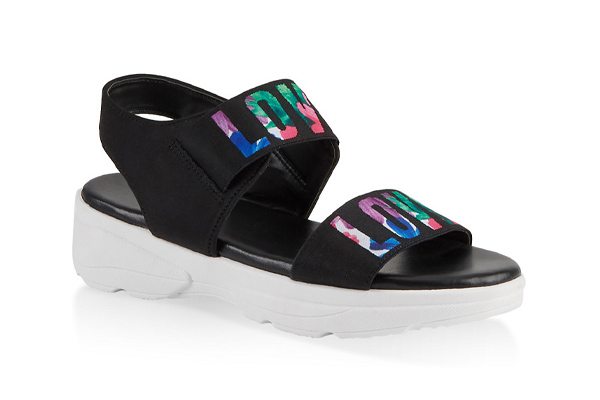 Sporty Love Band Sandals