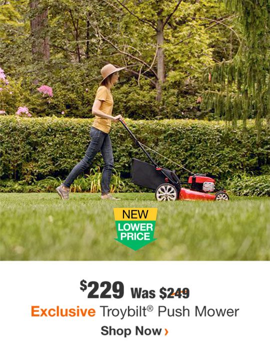 $229 Was $249 Exclusive Troybilt Push Mower