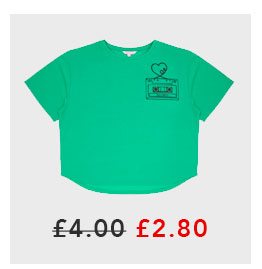 Older Girls Green Cassette T-Shirt