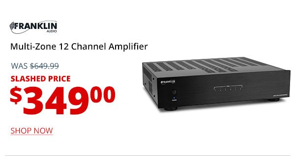 Franklin Audio A4012 Multi-Zone 12 Channel Amplifier
