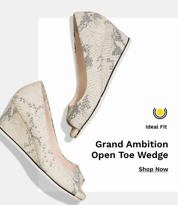 Grand Ambition Open Toe Wedge