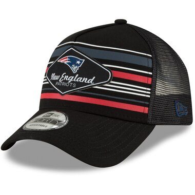 New England Patriots New Era Mavericks A-Frame 9FORTY Adjustable Snapback Hat - Black