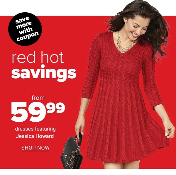 Red Hot Savings from 59.99 Dresses featuring Jessica Howard - Shop Now