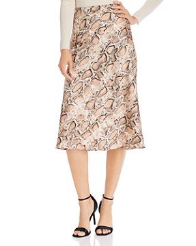 Satin Midi Slip Skirt - 100% Exclusive