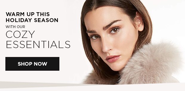 Warm up this holiday season with our cozy essentials