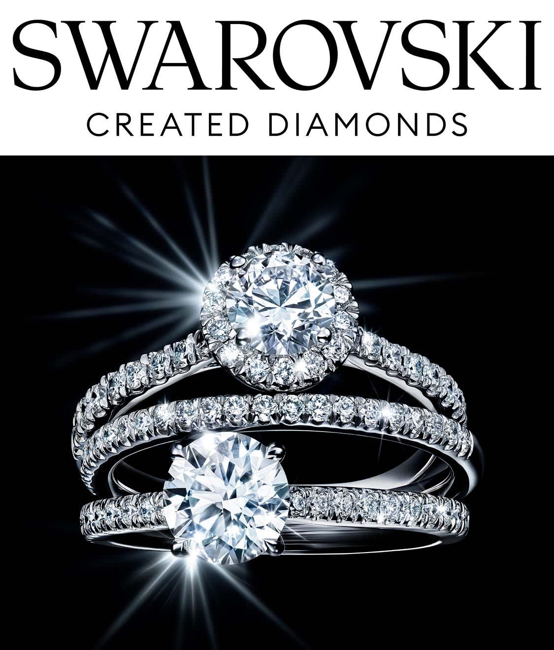 Swarovski Created Diamonds Eternity rings