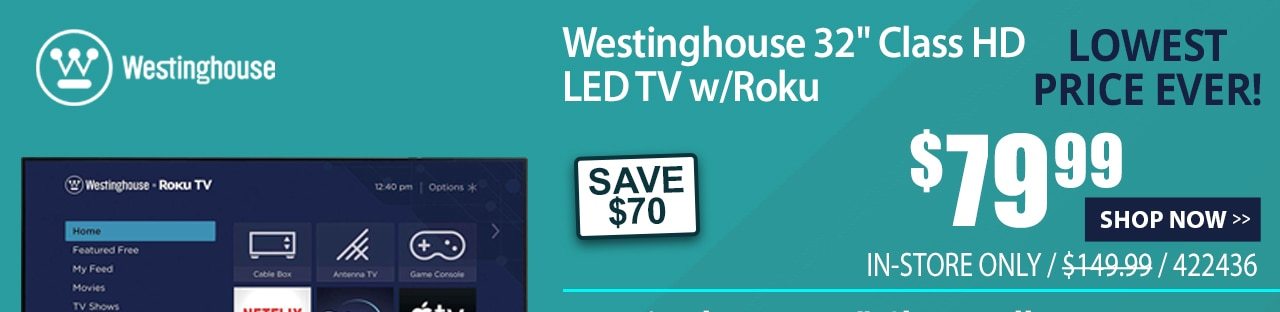 Westinghouse WR32HX2210 32 in. Class HD Smart LED TV