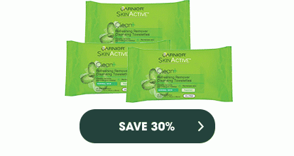 GARNIER SKINACTIVE - SAVE 30 PERCENT >