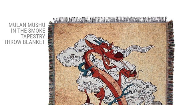 Mushu in the Snoke Tapestry Throw Blanket