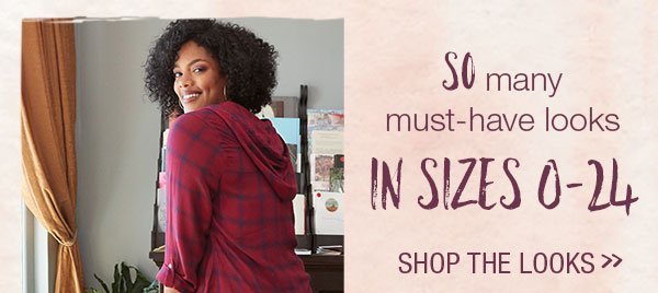 So many must-have looks in sizes 0-24 - shop the looks