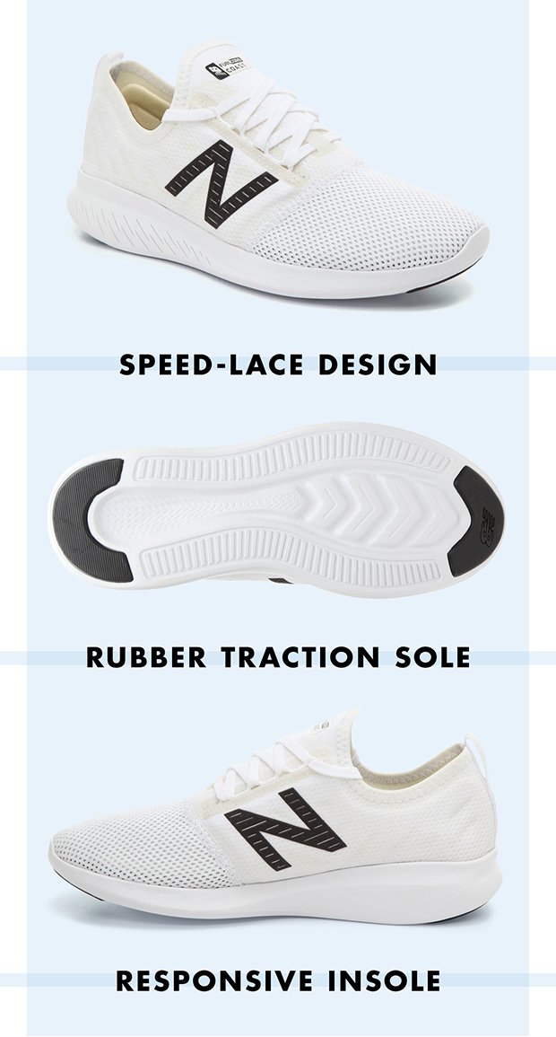 Speed-Lace Design, Rubber Traction Sole, Responsive Insole