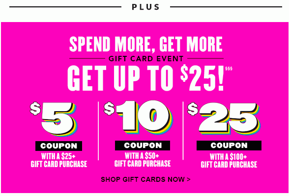 Spend More, Get More Gift Card 