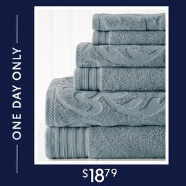 Dry Off With a Six-Piece Towel Set