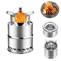 Wood Burning Cooking Stove Collapsible Alcohol Furnace