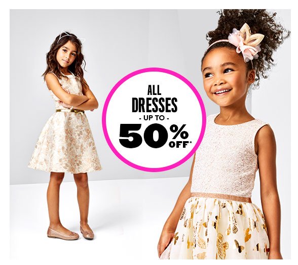 All Dresses Up to 50% Off