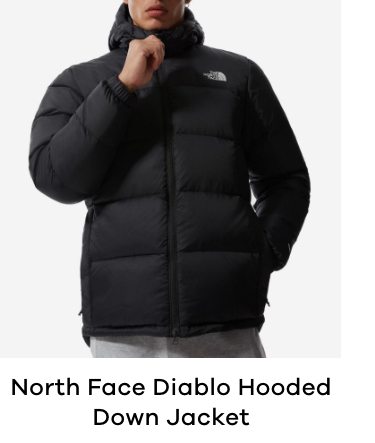 North Face Diablo Hooded Down Jacket