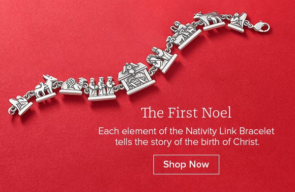 The First Noel - Each element of the Nativity Link Bracelet tells the story of the birth of Christ. Shop Now