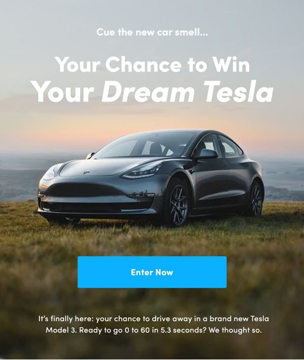 Tesla Giveaway | Enter Now for a Chance to Win