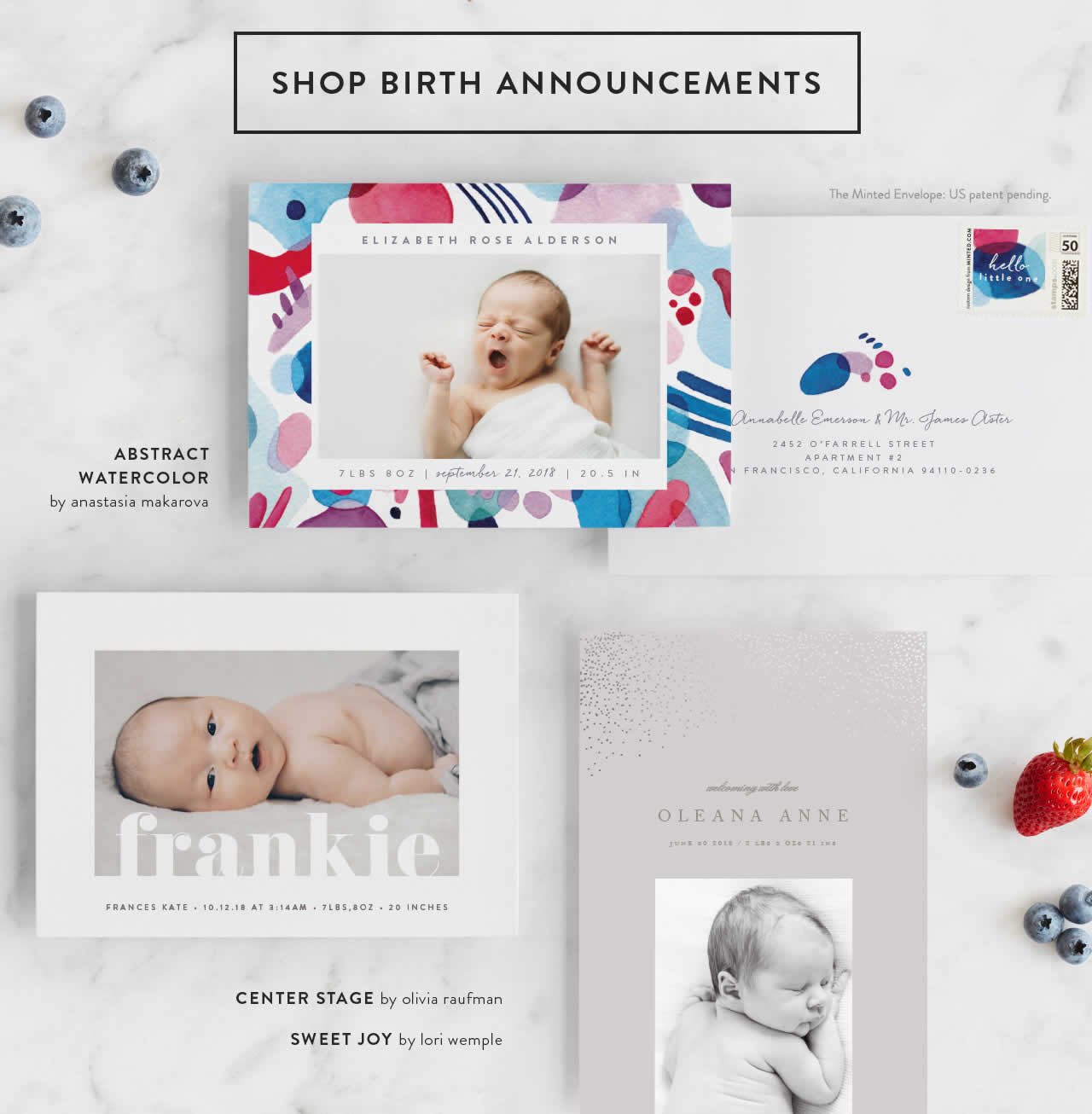 Shop Birth Announcements