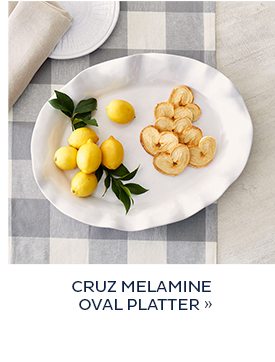 Cruz Melamine Oval Platter