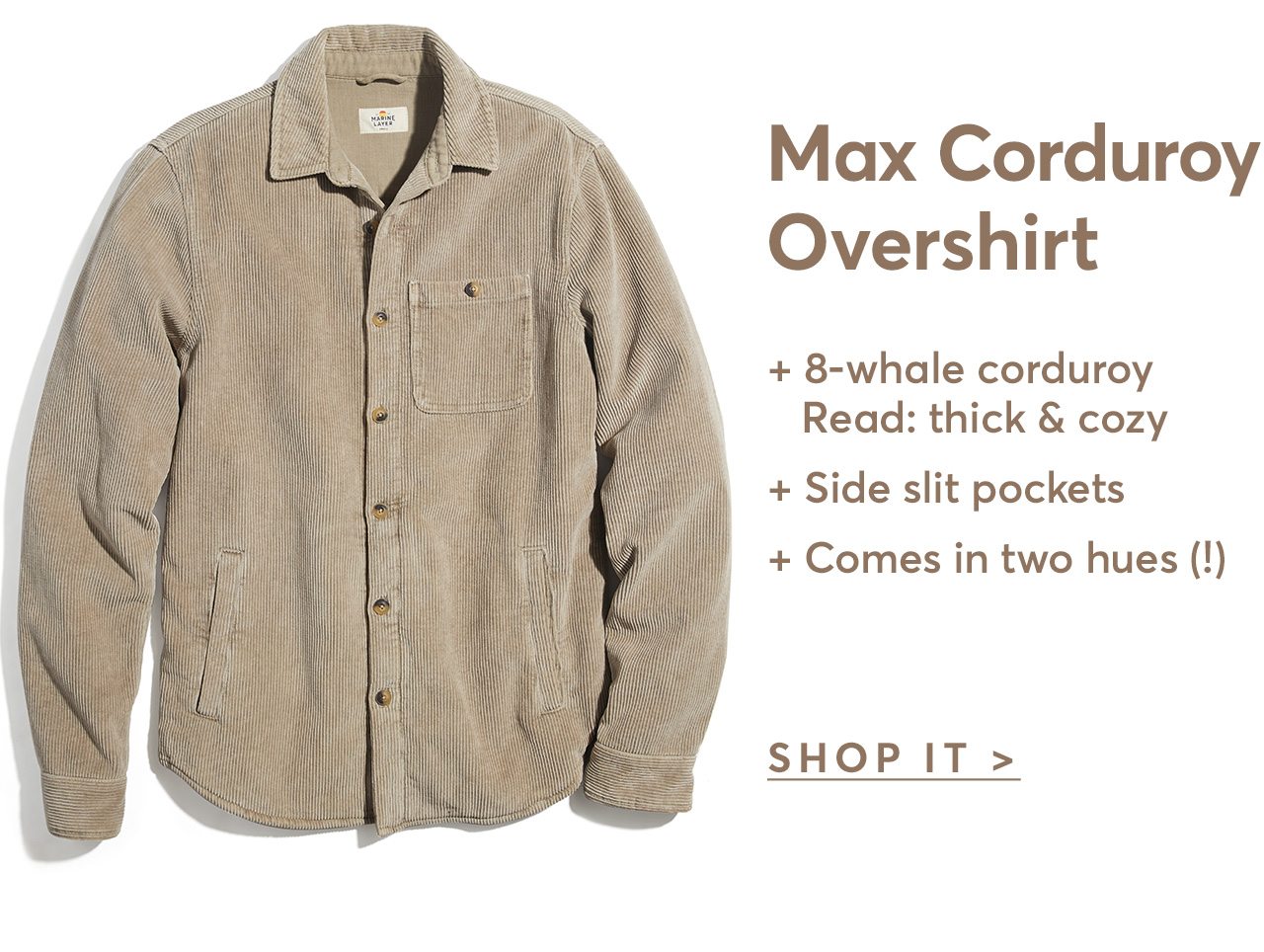 Max Corduroy Overshirt