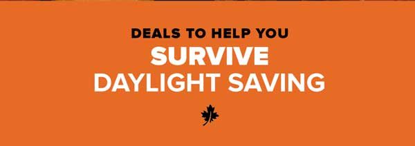 Deals to Help you Survive Daylight Savings