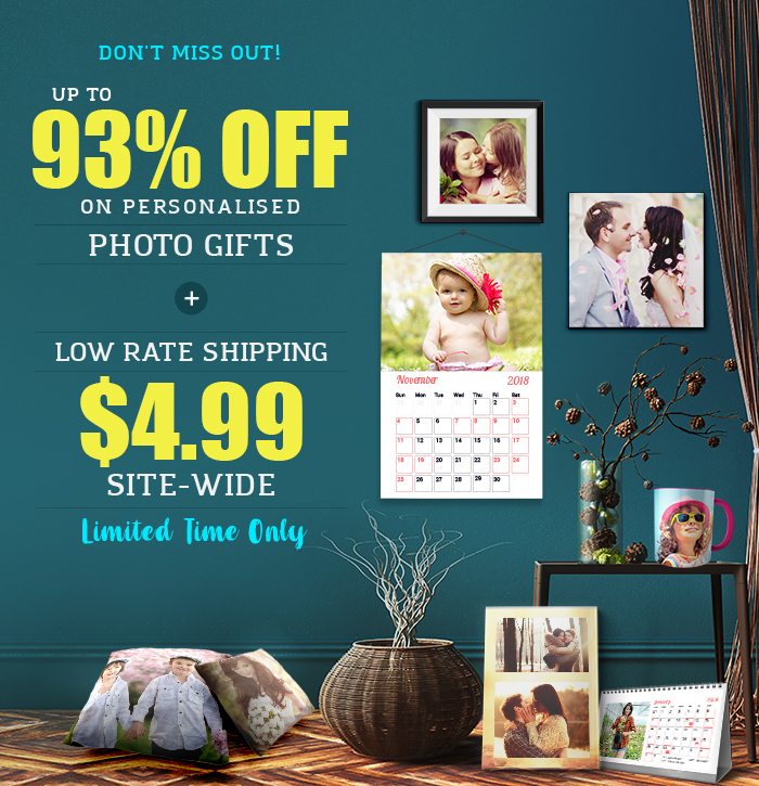 Don't Miss Out! - Up To 93% OFF on Personalised Photo Gifts