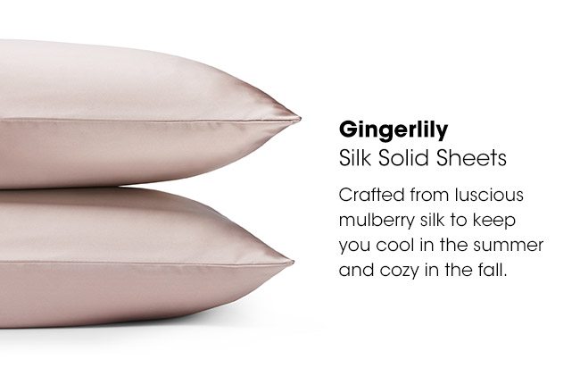 Gingerlily Silk Solid Sheets